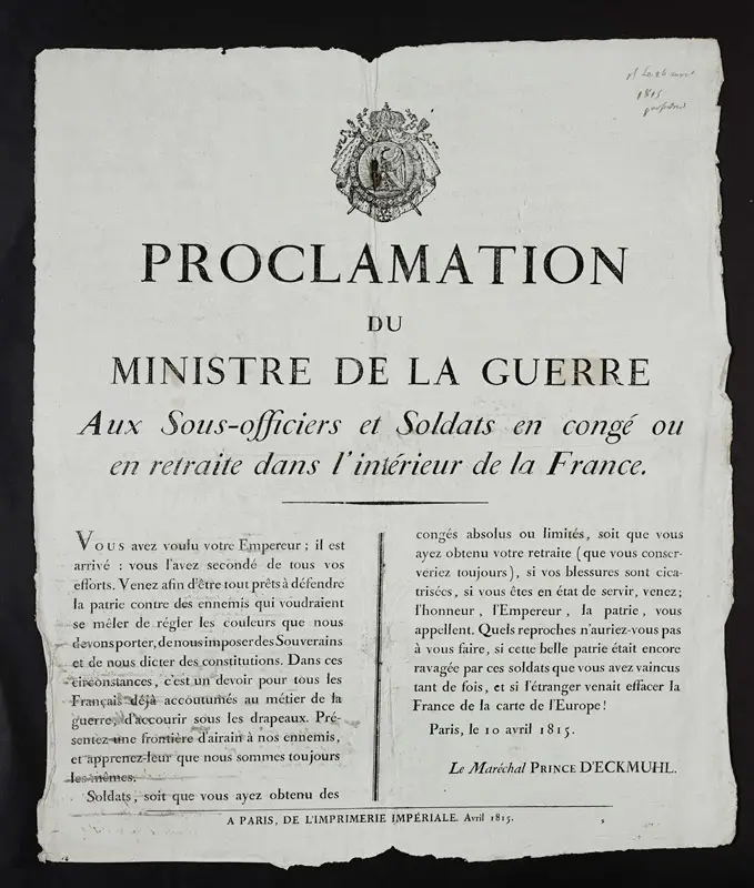 Affiche de placard. Collection de documents dont rare registre des dénonciations de la Révolution (Région Roanne)